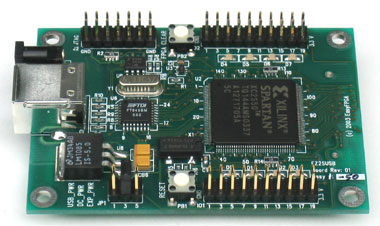 EZ2SUSB - Xilinx Spartan-II FPGA development board with USB interface
